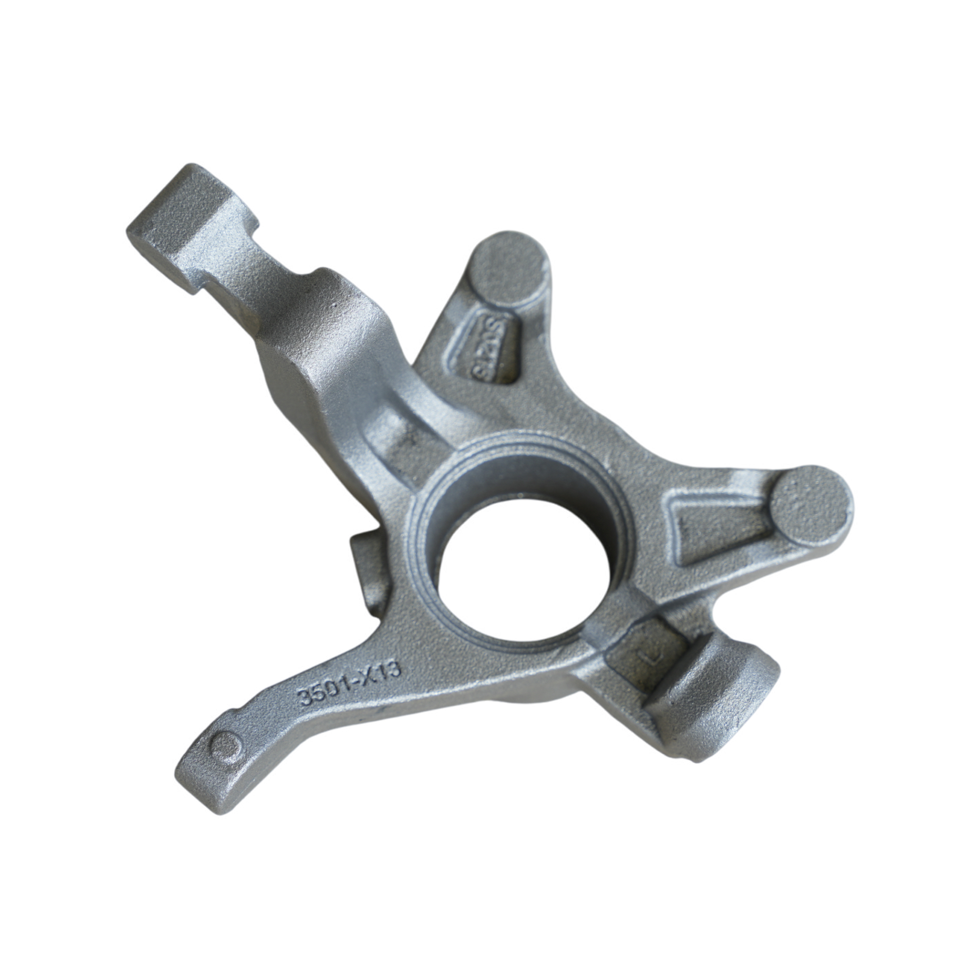 OEM High Quality Custom Castings Steel Ductile Iron Control Arm for Automobile Chassis Parts Gravity & Sand Casting Made China Logo